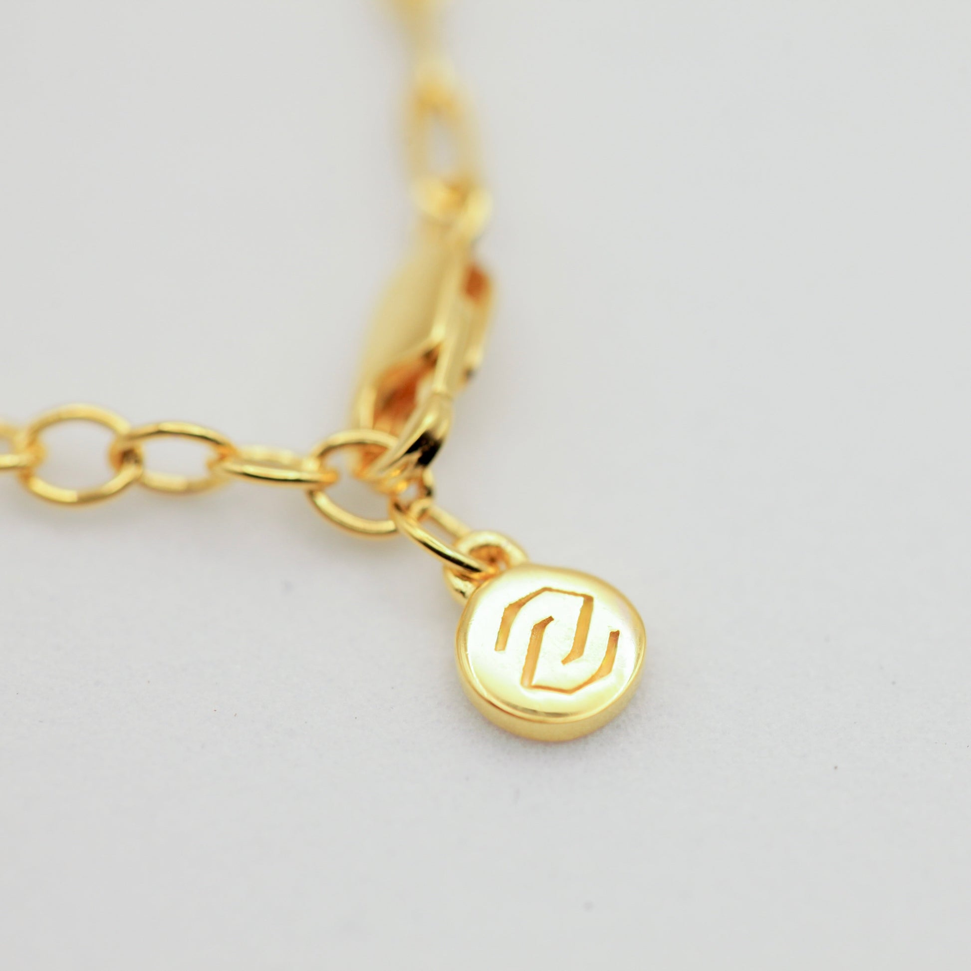 Zilu necklace tag in gold