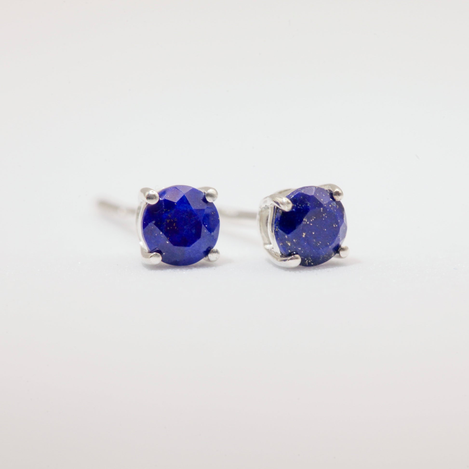 Lapis lazuli silver studs 