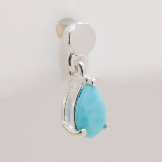 Turquoise silver earring 