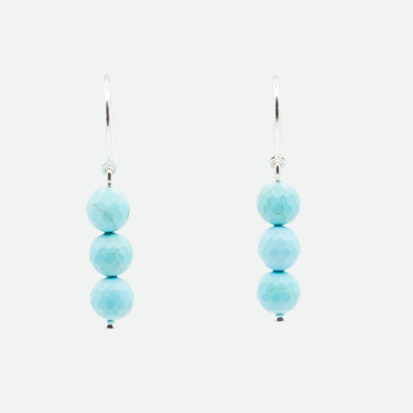 Turquoise silver earrings
